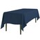 LTC LINENS LinenTablecloth 60 x 102-Inch Rectangular Polyester Tablecloth Navy Blue