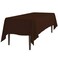 LTC LINENS LinenTablecloth 60 x 126-Inch Rectangular Polyester Tablecloth Chocolate