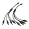 Security-01 2Pack 1 to 4 Way DC Power Splitter Cable, Plug 5.5mm x 2.1mm