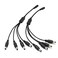 Security-01 2Pack 1 to 4 Way DC Power Splitter Cable, Plug 5.5mm x 2.1mm