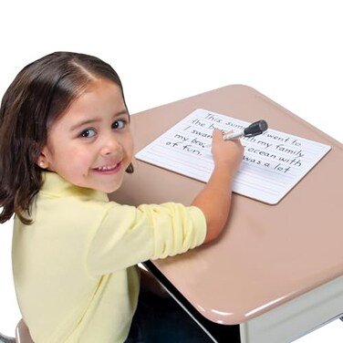 Really Good Stuff Two-Sided Primary Lined Dry-Erase Boards, Non-Magnetic