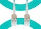 FibergagaUniboot OM4 LC to LC Fiber Patch Cable Multimode, 0.2M(7 inch