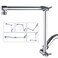 BRIGHT SHOWERS Solid Brass Shower Head Extension Arm, 14 Inch Adjustable
