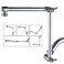BRIGHT SHOWERS Solid Brass Shower Head Extension Arm, 14 Inch Adjustable