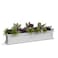 Mayne Fairfield 60in Self-Watering Rectangular Window Box Planter, White