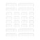 FormulaMod Cable Comb Kit for Power Cable,4x24 P4x16P12x8P4x6P(Clear