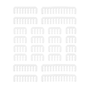 FormulaMod Cable Comb Kit for Power Cable,4x24 P4x16P12x8P4x6P(Clear