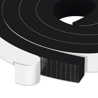 Trisiki Thick Foam Tape Weather Stripping for Medium Large Gaps, 1x3/4in
