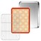 PP CHEF 10.4 Inch Baking Sheet Pan Cooling Rack with Mat Set for Cookie