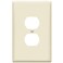 ENERLITES Oversized Duplex Outlet Covers, Jumbo Wall Plate, Light Almond