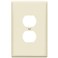 ENERLITES Oversized Duplex Outlet Covers, Jumbo Wall Plate, Light Almond