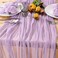 MLMC Lilac Purple Cheesecloth Table Runner Fall Boho Wedding Party Decor 10ft