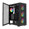Apevia Evolution-BK Mid Tower Gaming PC Case with 6X 120MM PWM ARGB Fans