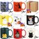 Maxdot 8 Pcs Halloween Ceramic Coffee Mugs Set 12 oz with Handle, Bright