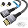 Conable 4K HDMI Extension Cable (2 Pack, Each 8FT, HDMI Extender Male to Female
