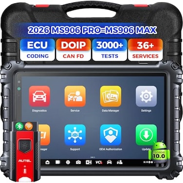 Autel MaxiSys MS906 PRO Scanner, OE ECU C0ding, 3000Tests as MS906 MAX