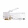 CableWholesale Cat6 RJ45 Crimp Connectors for Solid and Stranded Cable, 8P8C, 100 Pieces