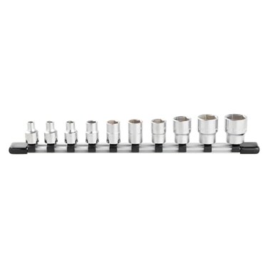 TONE Socket Set 6-Point with Socket Holder HS310 3/8" Inch Drive 10-Piece
