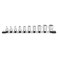 TONE Socket Set 6-Point with Socket Holder HS310 3/8" Inch Drive 10-Piece