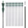 LWANO 31" Feather Carbon Arrows, Archery Hunting Target Practice Arrows 12 Pack