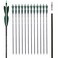 LWANO 31" Feather Carbon Arrows, Archery Hunting Target Practice Arrows 12 Pack