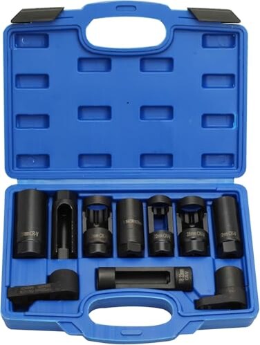 8MILELAKE 10pcs Oxygen Sensor Socket Set Oil Pressure Sending Unit Socket