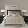 Madison Park Luxury Trendy Design Comforter Set, 8PC Cal King Bedding Set
