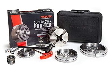 Nova 23108 Supernova 2 Premier Pro-Tek Chuck Bundle, with 1"x 8tpi Insert