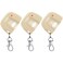 Kingdder 3 Pcs Gate Opener Remote Compatible with Multicode, Beige, White