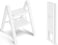 SOLADDER 2 Step Ladder, Folding Step Stool, Lightweight Stepladder, White