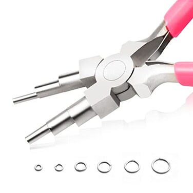 LEONTOOL 6 in 1 Bail Making Pliers Wire Looping Pliers 6 Step Wire Looper