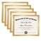 upsimples Certificate Frame, 8.5 by 11 Glass Diploma Frames, 5 Pack, Gold