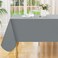 Smiry Rectangle Table Cloth 60"x84", Waterproof Wipeable Vinyl Tablecloth