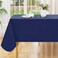 Smiry Rectangle Table Cloth 60"x84", Waterproof Wipeable Vinyl Tablecloth