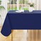 Smiry Rectangle Table Cloth 60"x84", Waterproof Wipeable Vinyl Tablecloth