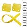Unhinged Solutions Coleman Cooler Hinge Replacement Kit - 2 Hinges, 1 Lid Strap, Made in USA