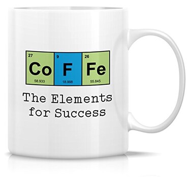 Retreez Coffee The Elements For Success Chemist 11 Oz Ceramic Coffee Mugs