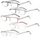 Eyekepper Reading Glasses 0.5, Readers for Men, 5 Pack Rectangular Design