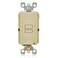 Leviton Slim Blank Face GFCI, LED Indicator Light, 20 Amp, GFRBF-I, Ivory