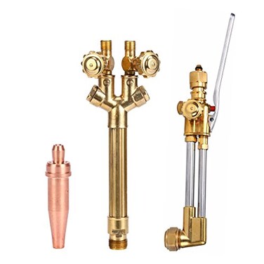 8MILELAKE CA2460 Heavy Duty Cutting Torch Kit Acetylene/Oxy Cutting Torch