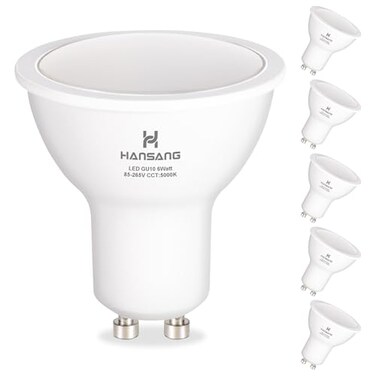 hansang GU10 LED Light Bulbs 50W Halogen Equivalent 5000K Daylight CRI85
