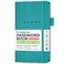 Clever Fox Password Book, Alphabetized Username Notebook, Small Turquoise