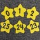 Really Good Stuff Carpet Mark-Its, Set of 26, Each 5" by 5", Numbers 0-25