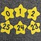 Really Good Stuff Carpet Mark-Its, Set of 26, Each 5" by 5", Numbers 0-25