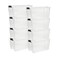 Sterilite Ultra Latch Box with Lids for Home and Office, 70 Quart, 8-Pack