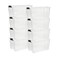 Sterilite Ultra Latch Box with Lids for Home and Office, 70 Quart, 8-Pack