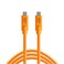 Tether Tools TetherPro USB-C to USB-C, 5Gbps Gen 1, 15' (4.6m, High-Visibility Orange