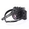 CANPIS Thin Leather Camera Neck Strap for Mirrorless Compact, Black CP008