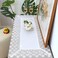 BrekSdat Lace Table Runner Waterproof Fabric Washable Off White 16x35inch