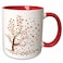 3dRose Boehm Graphics Season - Fall Tree with Leaves 11oz Two-Tone Red Mug
